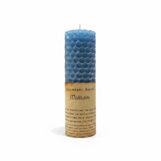 Bougie de sort de cire d’abeille de méditation