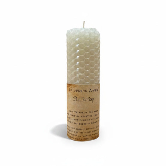Bougie de sort de cire d’abeille de purification