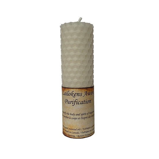 Bougie de sort de cire d’abeille de purification