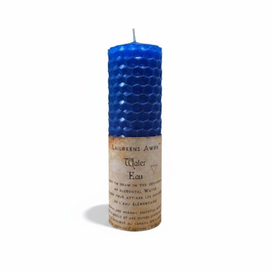 Bougie de sort de cire d’abeille d’eau