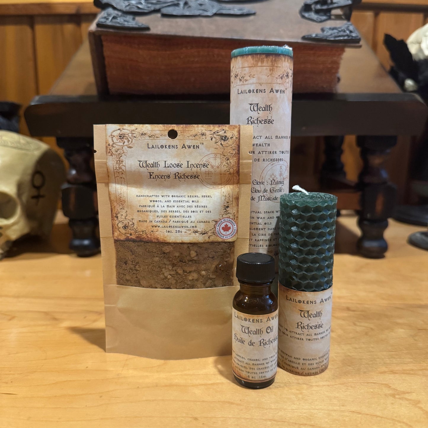 wealth collection handcrafted in ritual space