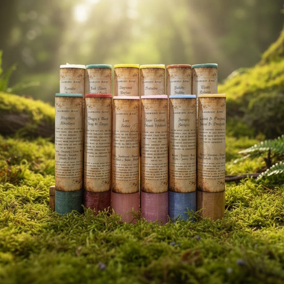 12 scented pillar spell candles handcrafted in ritual space