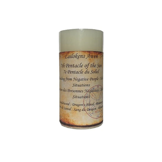 7th Pentacle of the Sun : Unbinding Scented Spell Candle