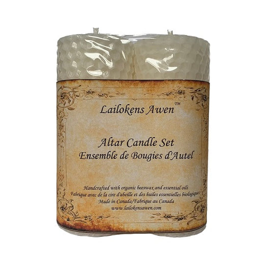 Altar Candle Set : White