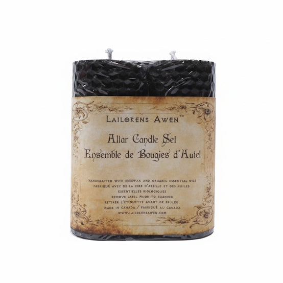 Ensemble de bougies d'autel : Noir