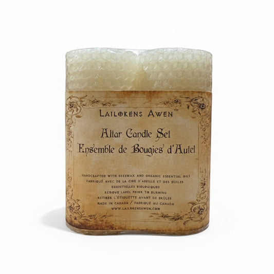 Altar Candle Set : White
