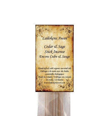 Encens bâton de cèdre et de sauge