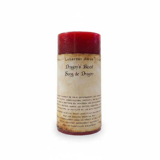 Bougie de sort parfumée au sang de dragon