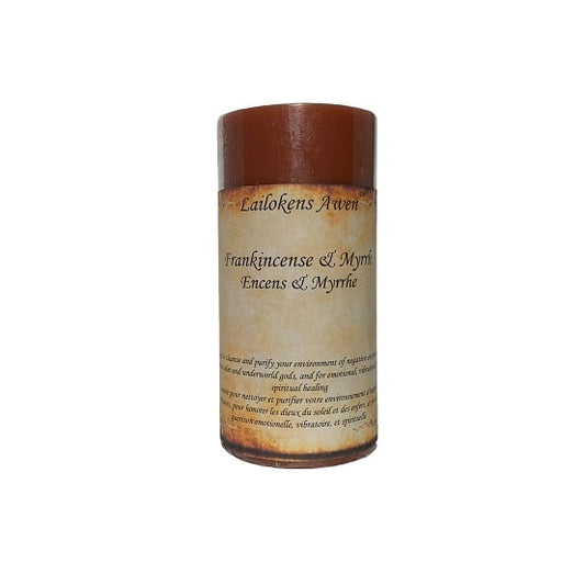 Frankincense & Myrrh Scented Spell Candle