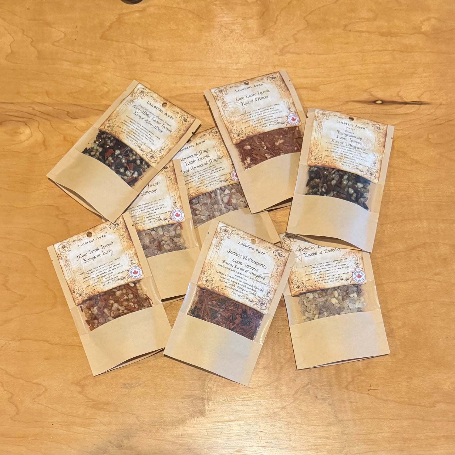 Lailokens Awen loose incense handcrafted in ritual space