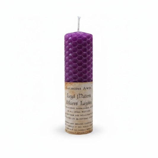 Legal Matters Beeswax Spell Candle