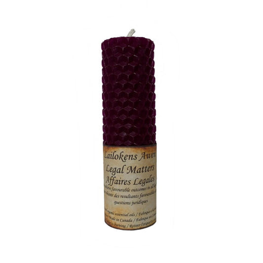 Legal Matters Beeswax Spell Candle