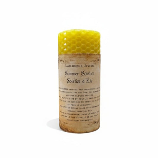 Summer Solstice Sabbat Altar Candle