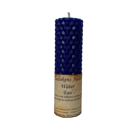 Bougie de sort de cire d’abeille d’eau