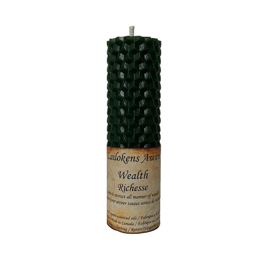 Wealth Beeswax Spell Candle