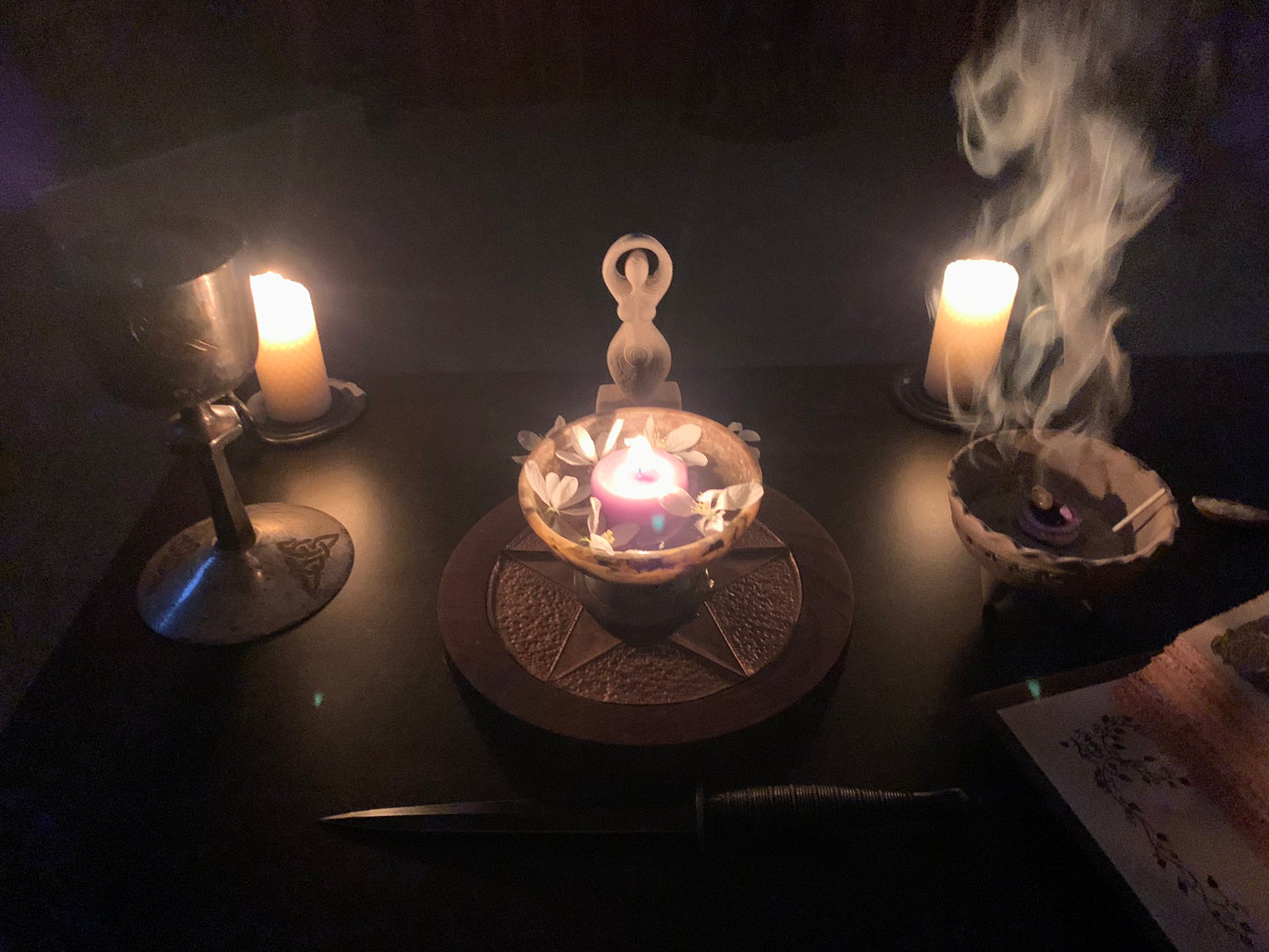 White_altar_candle_set_handcrafted_in_ritual_space