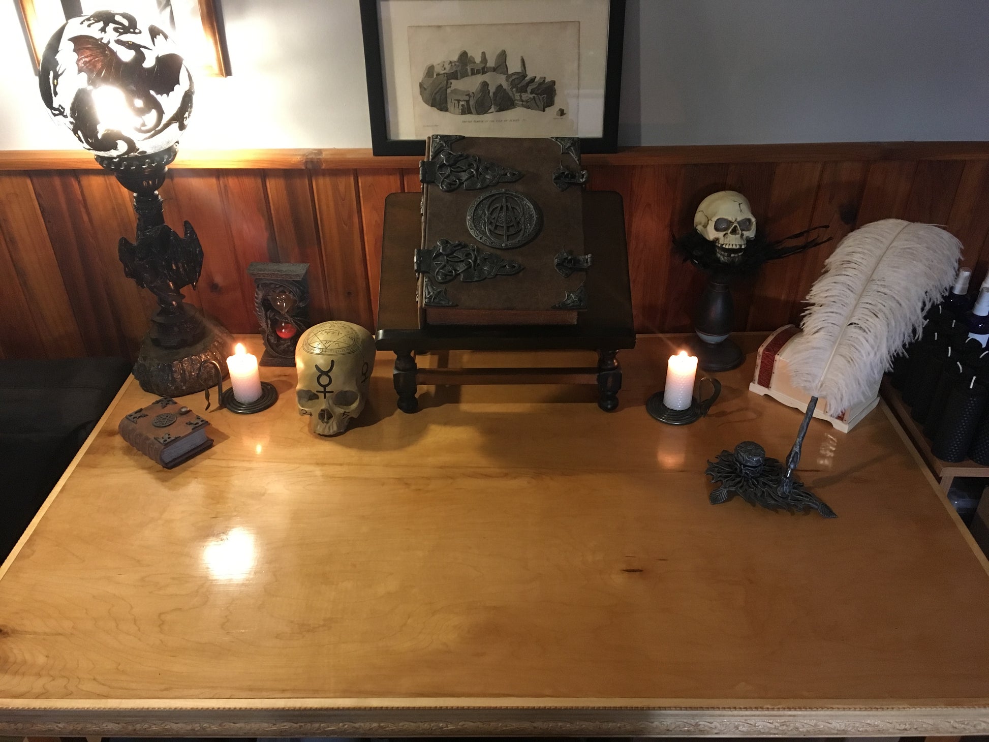 White_altar_candle_set_handcrafted_in_ritual_space_2
